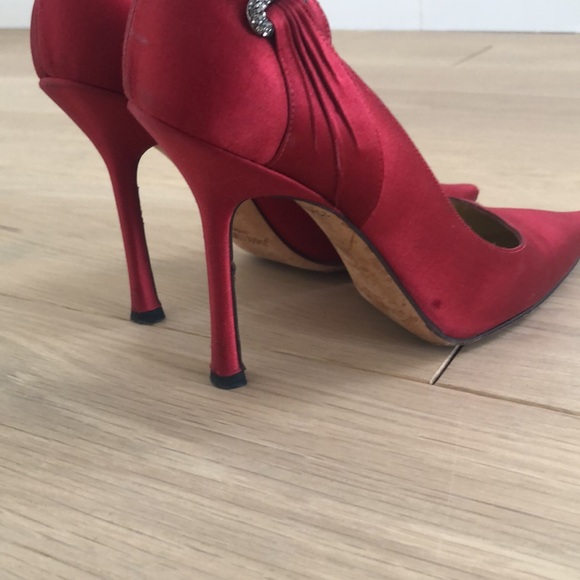 Authentic Jimmy Choo satin heels, size 39.5 - Picture 6 of 9